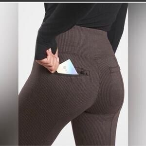 Athleta Delancey Houndstooth Tight sz xs EUC